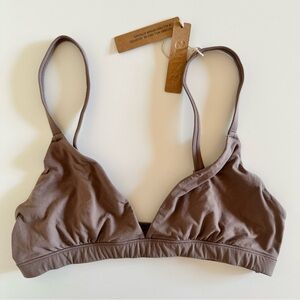 SKIMS Soft Brown Triangle Bralette